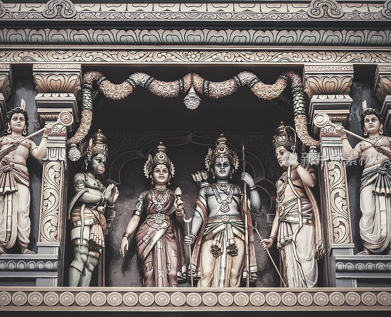 毗湿奴在Sri Vadapathira Kaliamman寺庙新加坡